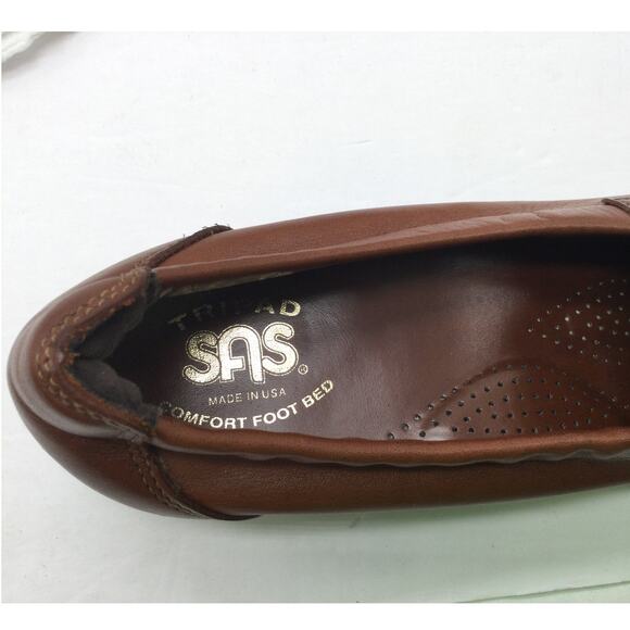 SAS Weave Loafer Chestnut Brown Womens 7.5 Comfort Shoe New - Picture 10 of 11